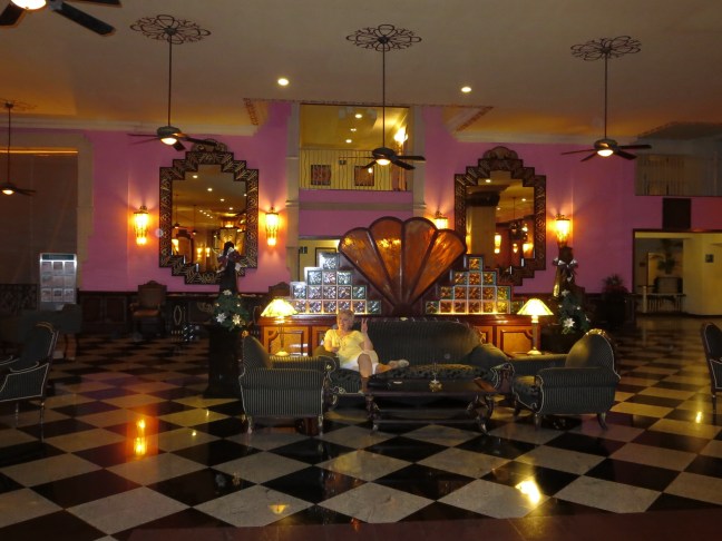 I called it " my Art Deco office" with champagne and two Tiffany lamps on sides.