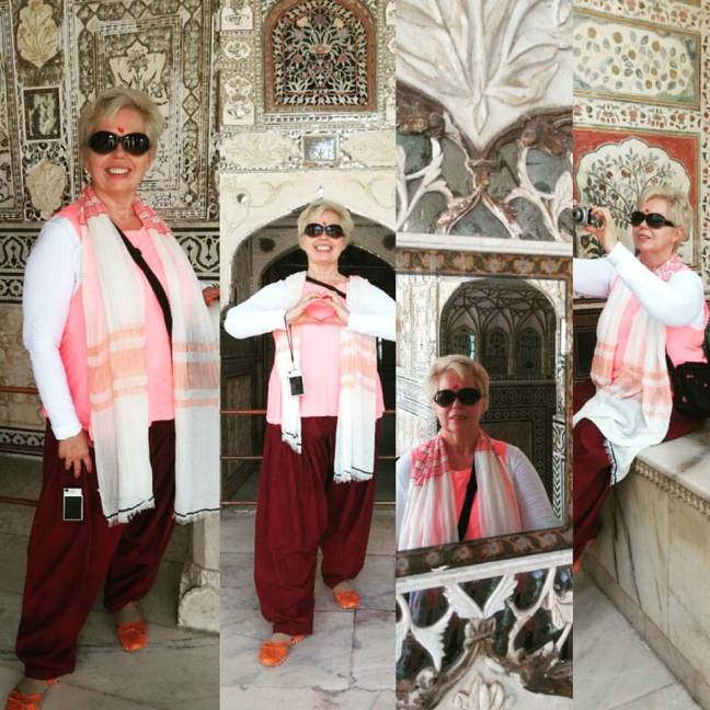 Traveling Lady Moon Collage