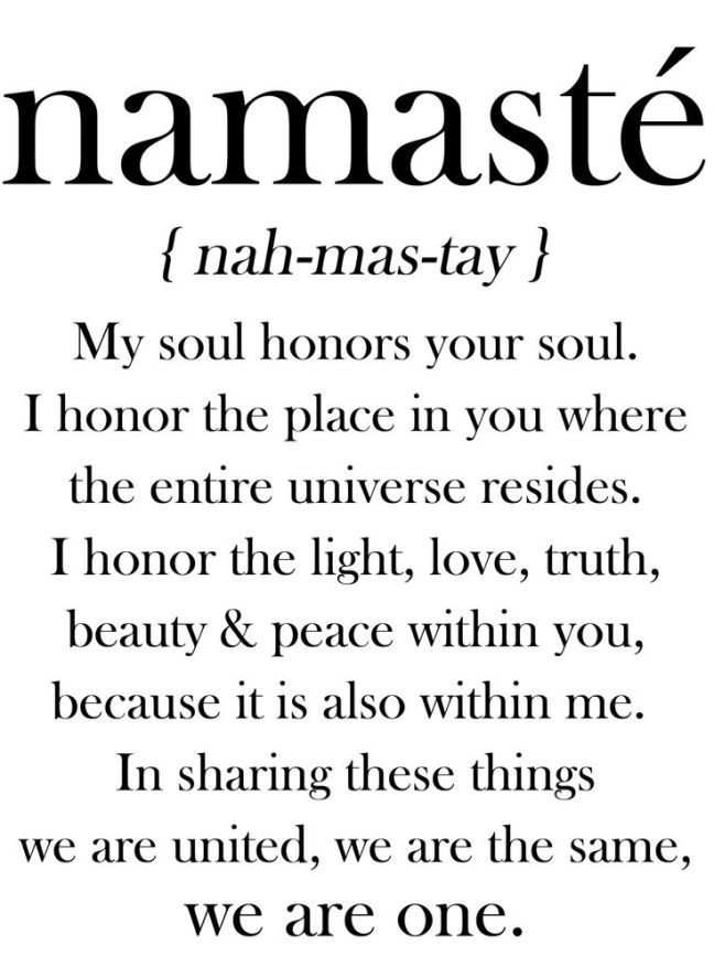 Namaste meaning