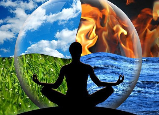 earth, fire, water, air